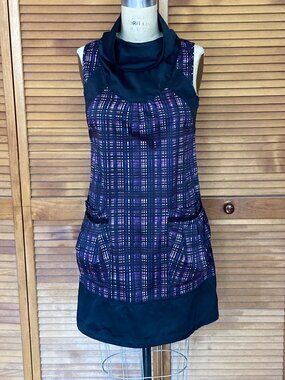 Stylish, Richard Chai for Target, Cowl Neck, Sleeveless,Printed Plaid dress